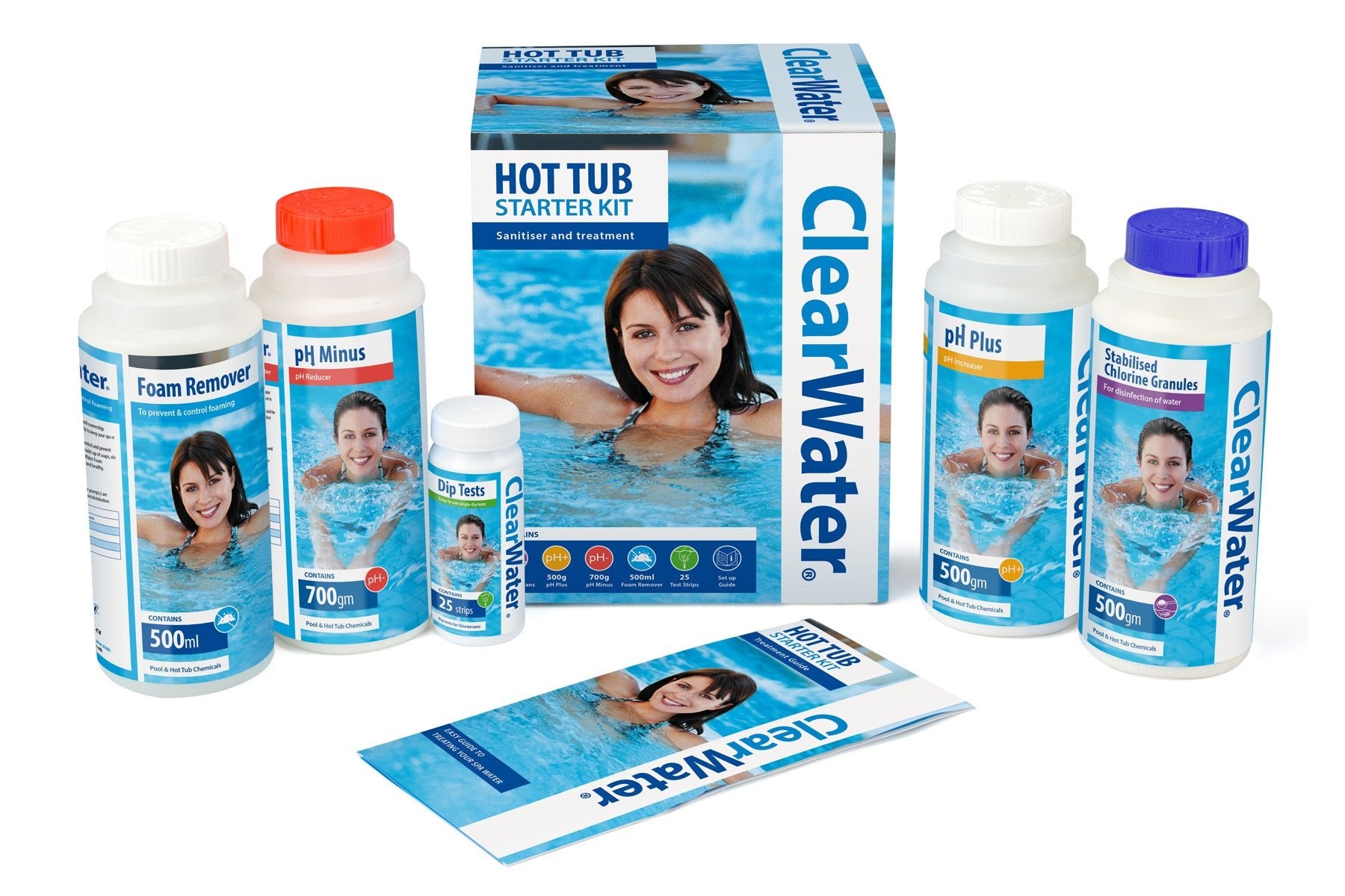 Clearwater Hot Tub Chemical Starter Kit | Spa Water Care Essentials - New Forest Hot Tubs